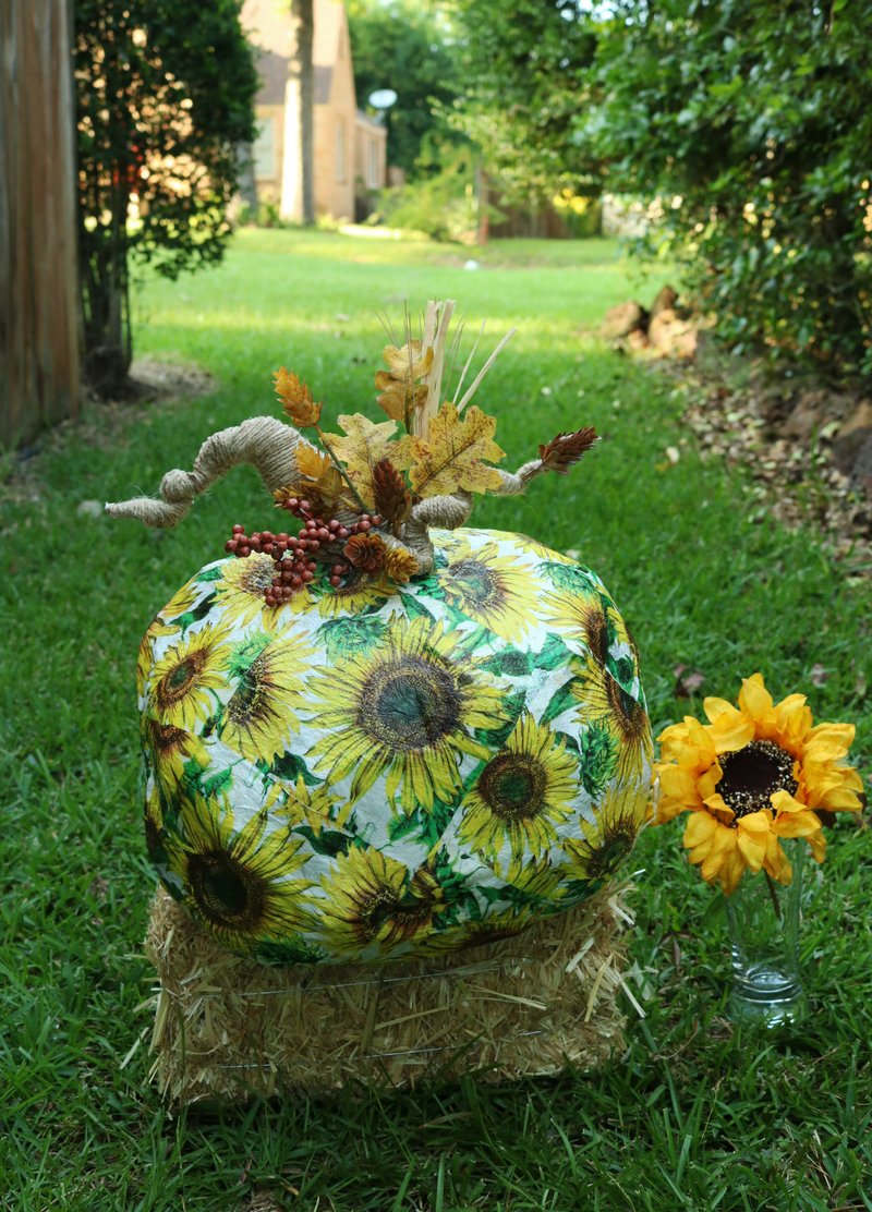 Decoupage Pumpkin with CelluClay & Rigid Wrap